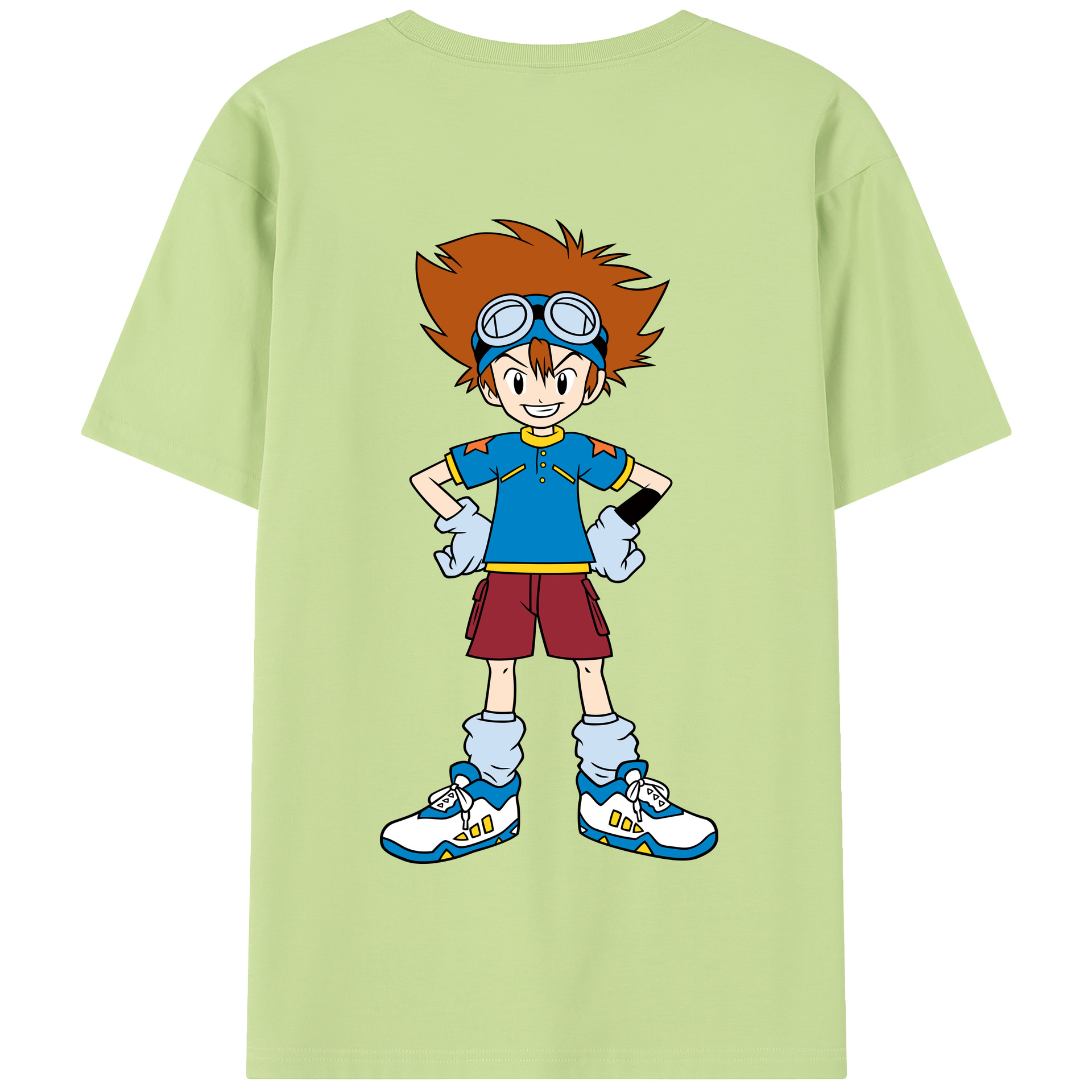 （画像用） Digimon デジタルモンスター/デジモン 綿100％半袖Tシャツ（背面プリント）